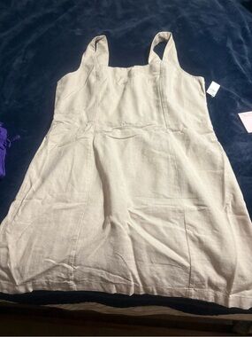 Old Navy Cream Linen-Blend Sundress